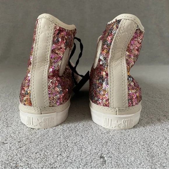 Converse Shoes Womens 6 Multi White Chuck Taylor Premium Hi Sparkle 527880C - Picture 5 of 9